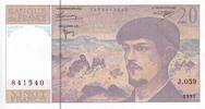 France 20 francs 20 Francs - Debussy - Serial J.059 - 1997 - UNC - P.151 -