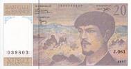 France 20 francs 20 Francs - Debussy - Serial J.061 - 1997 - UNC - P.151 -