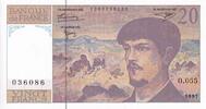 France 20 francs 20 Francs - Debussy - Serial O.055 - 1997 - UNC - P.151 -