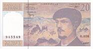 France 20 francs 20 Francs - Debussy - Serial O.058 - 1997 - UNC - P.151 -