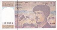 France 20 francs 20 Francs - Debussy - Serial J.064 - 1997 - UNC - P.151 -