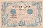 France  20 Francs - 1875 - Serial E.360 - PMG 50 - P.61a XF