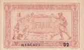 France  1 Franc - Trésorerie aux Armées - 1919 - Serial D2 - XF+ - P.M.2