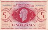AEF  5 Francs - Marianne - 1944 - P.15b XF