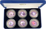 Somalia 1 dollar Proof set of 6 x 1 Dollar John Paul II - 2005 - Colorized -