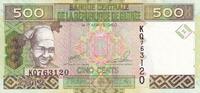 Guinea 500 francs 500 Francs, Woman - Minehead - 2012 - P.39 -