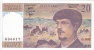 France  20 Francs - Debussy - 1980 - Serial O.002 - P.151 UNC