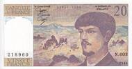 France  20 Francs - Debussy - 1980 - Serial N.003 - P.151 UNC