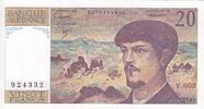 France  20 Francs - Debussy - 1980 - Serial V.003 - P.151 UNC