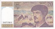 France  20 Francs - Debussy - 1980 - Serial L.003 - P.151 UNC
