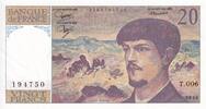 France  20 Francs - Debussy - 1980 - Serial T.006 - P.151 UNC