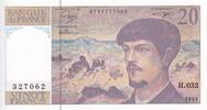 France  20 Francs - Debussy - 1991 - Serial H.032 - P.151 UNC