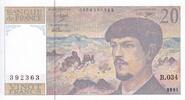 France  20 Francs - Debussy - 1991 - Serial B.034 - P.151 UNC