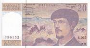 France  20 Francs - Debussy - 1992 - Serial S.035 - P.151 UNC