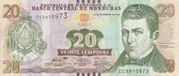 Honduras 20 lempiras 20 Lempiras - Dionisio de Herrera - 2016 - P.NEW -
