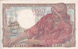 France 20 francs 20 Francs - Fisher - 09-02-1950 - Serial Y.242 - P.100 -