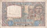 France 1940 20 Francs - Science et Travail - 11-07-1940 - Serial D.676 - P.92 VF