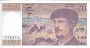 France  20 Francs - Debussy - 1981 - Serial Y.008 - P.151 UNC