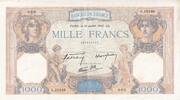France 1000 francs 1000 Francs - Ceres and Mercury - 18-07-1940 - Serial S.10348 - P.90 -