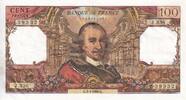 France 1968 100 Francs - Corneille - 02-05-1968 - Serial J.336 - P.149 XF+