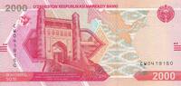 Uzbekistan 2000 sum 2000 Som - Ark of Bukhara - 2021 - Serial CW - P.NEW -