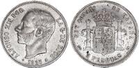 Spain 5 pesetas 5 Pesetas, Alfonso XII - Arms - 1885 (86) MS-M -