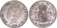 Spain 5 pesetas 5 Pesetas, Alfonso XIII - Arms - 1892 (92)PG-M -