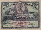 Spain 100 pesetas 100 Pesetas - Woman seated - Cathedral of Sevilla - 1907 - P.64a -
