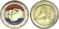 Netherlands  2 Euros - Abdication of the queen Beatrix - Colorised - 2013 AU