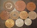   Marokko Lot of 10 coins - Cherifian Empire - Years AH 1320 to 1371 III / SS
