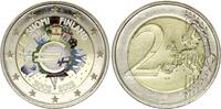 Finland  2 Euros - 10 years of the Euro - Colorised - 2012 AU