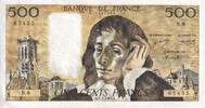 France 1969 500 Francs - Pascal - 02-01-1969 - Serial B.8 - P.156 VF