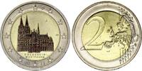 Germany 2 euros 2 Euros - Cologne Cathedral - Colorised - J Hamburg - 2011 -