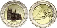 Germany 2 euros 2 Euros - Cologne Cathedral - Colorised - G Karlsruhe - 2011 -