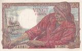 France 20 francs 20 Francs - Fisher - 09-02-1950 - Serial V.242 - P.100 -