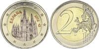 Spain  2 Euros - Cathedral of Burgos - Colorised - 2012 AU