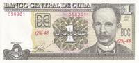 Cuba 1 peso 1 Peso - J. Marti - F. Castro - 2017 - Serial GN-48 - P.NEW -