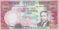Samoa 100 tala 100 Tala - Malietoa Tanumafili - Harvest scene - ND (2006) - Serial B - P.37 -