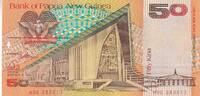 Papua New Guinea 50 kina 50 Kina - Parliament - M. Somare - ND (1988) - Serial HUG - P.10a -