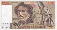France  100 Francs - Delacroix - 1978 - Serial Z.2 - Crossed out letters CENT FRANCS - P.154 VF