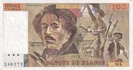 France  100 Francs - Delacroix - 1978 - Serial W.6 - P.154 VF