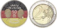 Germany 2 euros 2 Euros - Elysée Treaty - Colorised - G (Karlsruhe) - 2013 -