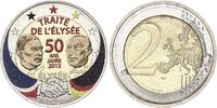 Germany 2 euros 2 Euros - Elysée Treaty - Colorised - D (Munich) - 2013 -