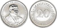 Mauritius  20 Cents , Seewoosagur Ramgoolam Kt - 1999 XF