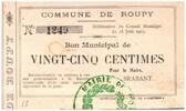 France 25 centimes 25 Centimes Roupy City - N1249 - 1915 -
