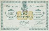 France 50 centimes 50 Centimes Louviers Municipal emission -