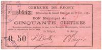 France 50 centimes 50 Centimes Regny City - N1443 - 1915 -