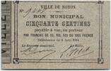 France 50 centimes 50 Centimes Noyon City - 1914 -