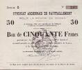 France 50 f 50 F Sedan Synd.de ravitaillement -