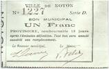 France 1 franc 1 Franc Noyon City -